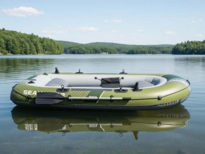 Kit bateau gonflable 3 places Seahawk 3 avec rames et gonfleur - Intex
