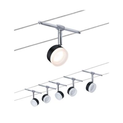 Kit cable ClearLED 5 spots 4W 56W 25VA 10m Paulmann noir chrome