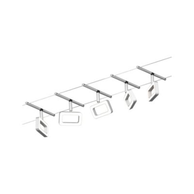 Kit cable wire LED système frame IP20 5x4,8W GU5,3 L.100 x l.10,4 x H.13 cm Paulmann blanc dépoli