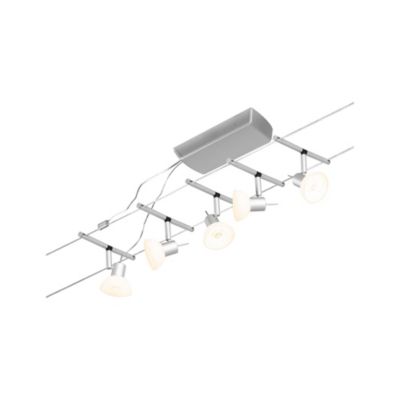 Spot Sheela Paulmann - Système Câbles Extensible 10W - Chrome Mat - Sans Ampoules