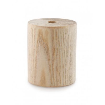 Kit Cache Douille Cylindrique en Bois Brut 65mm à Personnaliser  Une Touche Moderne pour Vos Luminaires