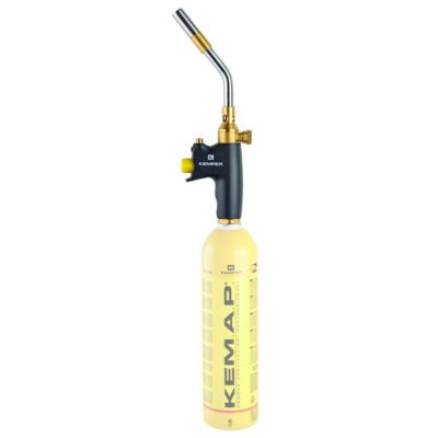 Kit Chalumeau à Gaz 2 Bouteilles Propane KEMAP PRO 750ml 2400-C, Soudobrasage, Plomberie, Mallette de Transport KEMPER