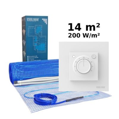 Kit chauffage au sol 14 m², 200 W/m² + MST9 thermostat — free download