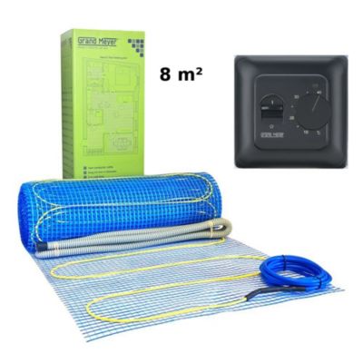 Kit chauffage au sol 8 m², 170 W/m² + MST-10 thermostat