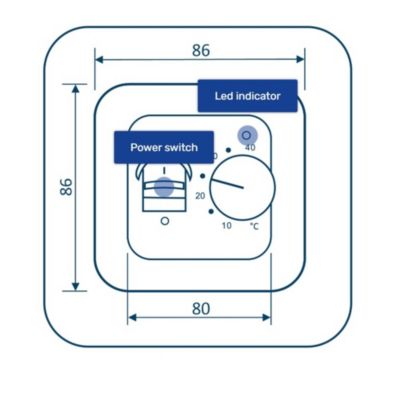 Kit chauffage au sol 8 m², 170 W/m² + MST-10 thermostat