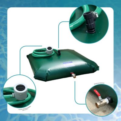 Kit Citerne Souple Récupérateur Eau de Pluie 200 Litres - Edenea Essentiel
