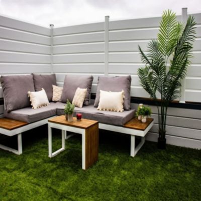 Kit clôture CLOSEA pvc blanc ral 9010 LG: 2M x HT: 1M75