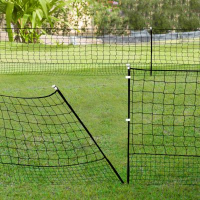 Kit clôture filet à poules 50 M avec porte 15 piquets double pointe