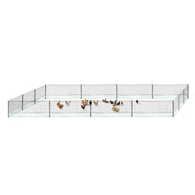 Kit clôture filet à poules 50 M avec porte 15 piquets double pointe