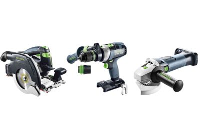 Kit Combo sans fil FESTOOL Menuiserie HKC 55 + TPC 18 + AGC 18 + TB M 137 - 578025