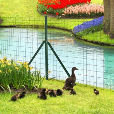Kit complet 80 m de rouleaux grillage soudé PVC - Maille 100x50mm - Fil 2,5mm - Hauteur 1,50 m