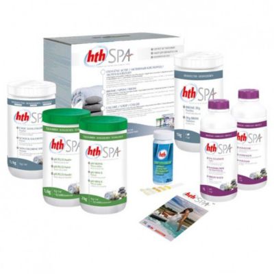 Kit complet de traitement au brome hth Spa - 5,4 kg + 2 l