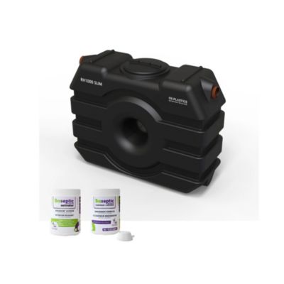 KIT complet Fosse Septique Rectangulaire À Enterrer 1000 Litres DS Eau Pour 3 personnes avec produits activateurs et d'entretien