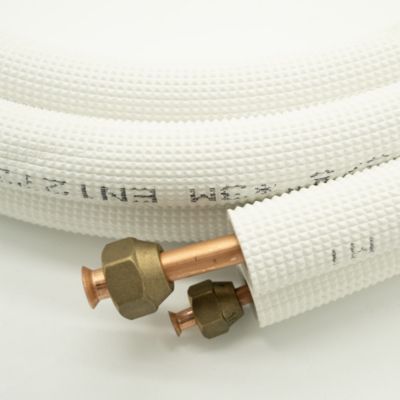 Kit Complet Liaison Frigorifique 1/4-3/8 Pré-Dudgeonnée Liaison Flare bi tube M1 Sannover 5 Mètres