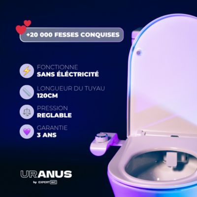 Kit Complet Toilette WC Japonaise Autonettoyante Robinet Voies