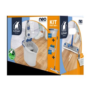 Kit complet tout en 1 Neo 3 Elephant balai + seau + essoreur