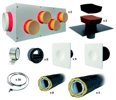 Kit d'accessoires de VMC double flux Autogyre Twin'air90"