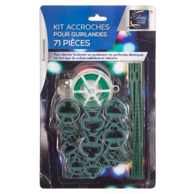 Kit d'accroches pour guirlance 71 pièces - feeric lights & christmas