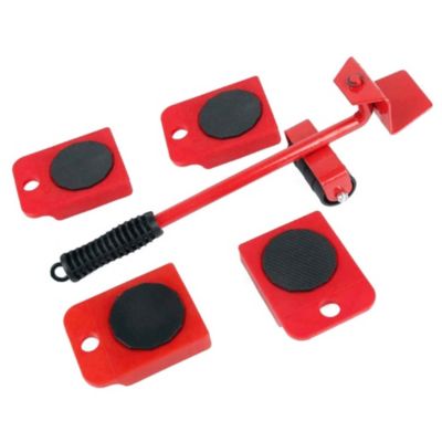 Kit déménagement meubles FISHTEC Levier à roulettes 4 patins Charge 150 kg