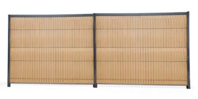 Kit d'occultation Composite Long 15 m Haut 123x250 - couleur TECK 3D WOOD