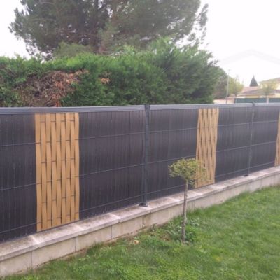 Kit d'occultation Composite Long 15 m Haut 123x250 - couleur TECK 3D WOOD