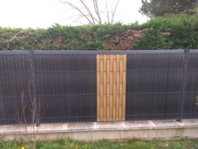 Kit d'occultation Composite Long 15 m Haut 123x250 - couleur TECK 3D WOOD