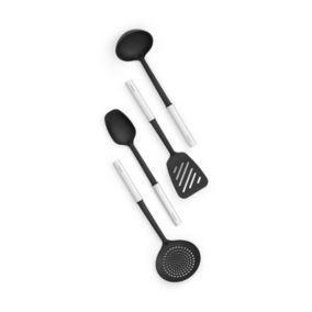 Kit d'ustensiles de cuisine anti-adhesifs Brabantia Profile, 4 pièces