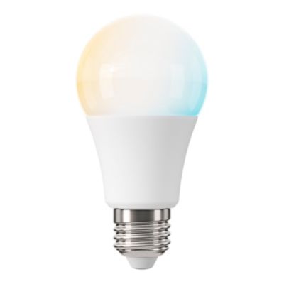 Kit de 2 ampoules LED connectées Myko E27 A60 806lm=60W variation de blancs et couleurs + télécommande Jacobsen blanc