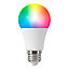 Kit de 2 ampoules LED connectées Myko E27 A60 806lm=60W variation de blancs et couleurs + télécommande Jacobsen blanc
