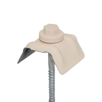Kit de 50 fixations pour bac acier 1045 (vis L 100 x diam 6 mm) Beige 1015