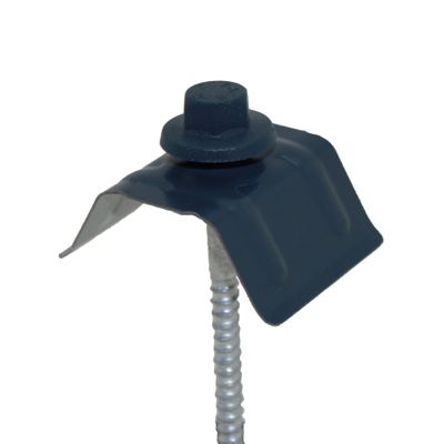 Kit de 50 fixations pour bac acier 1045 (vis L 100 x diam 6 mm) Bleu ardoise 5008