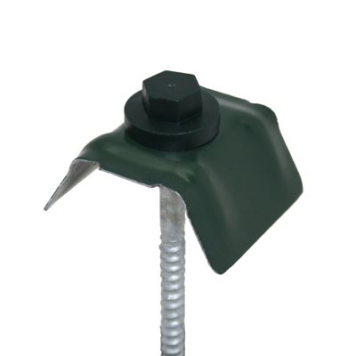 Kit de 50 fixations pour bac acier 1045 (vis L 100 x diam 6 mm) Vert 6009