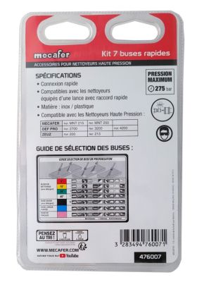 Buse Pulvérisation En éventail Lot De 7 Buses De Jet D'égout En Acier Inoxydable Pour Buse 40 Degrés G1/4