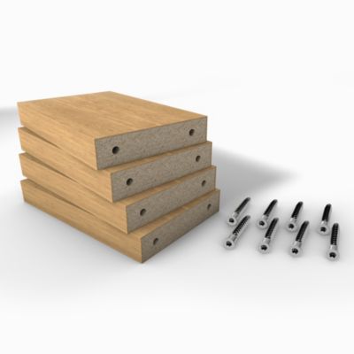 Kit de connexion Claustra MDF imitation chêne 22 x 170 mm Foge