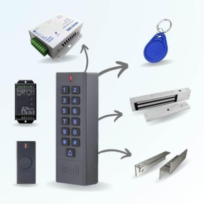 Kit de contrôle d'accès autonome code et badge, sans fil s7 - utilisation extérieure ip65