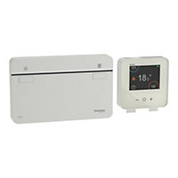 Kit de démarrage thermostat connecté pour chaudière Schneider Electric Wiser blanc