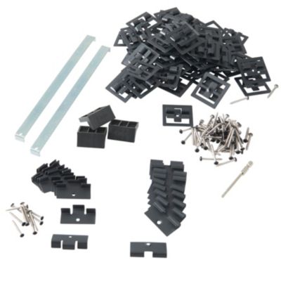 Kit de départ pour terrasse en métal noir Neva Klikstrom