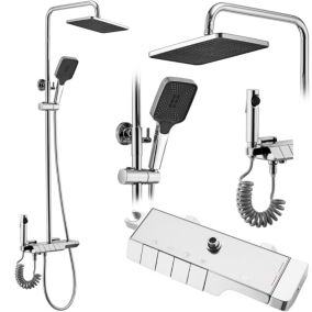 Kit de douche avec thermostat REA Rob Chrome