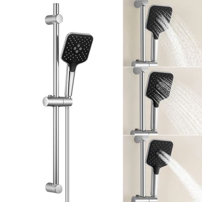 Kit de douche, Douchette 3 Fonctions, SOFETIY MAX Ensemble de Douche Design Réglable en Hauteur, Pommeau de douche, barre