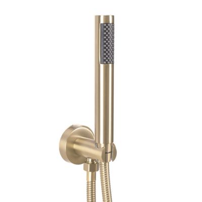 Kit De Douche Encastré Rea Lungo Thermostat Brush Gold 51,5X30X39,5Cm