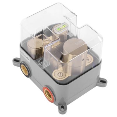 Kit De Douche Encastré Rea Lungo Thermostat Brush Gold 51,5X30X39,5Cm