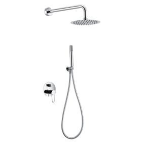 Kit de douche encastre design MILOS chrome