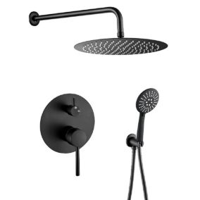 Kit de douche à encastrer LENA noir mat