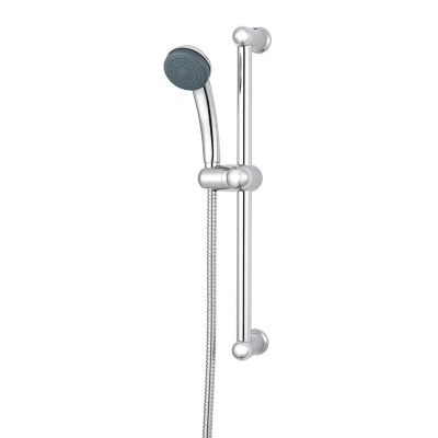Kit de douche Nakri sans robinetterie avec pommeau de douche 1 jet + 1 support inox + 1 flexible 150 cm en inox