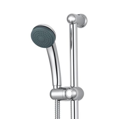 Kit de douche Nakri sans robinetterie avec pommeau de douche 1 jet + 1 support inox + 1 flexible 150 cm en inox