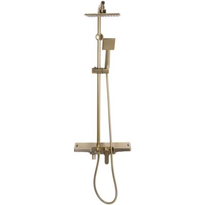 Kit De Douche Rea Bravo Brush Gold 45X40X105Cm