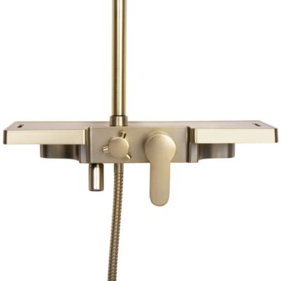 Kit De Douche Rea Bravo Brush Gold 45X40X105Cm