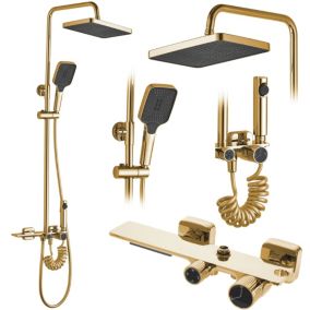 Kit de douche REA Colonne de douche Helix gold