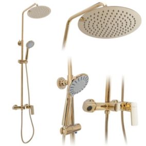 Kit de douche REA Colonne de douche Roger gold