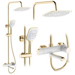 Kit de douche REA Melia White Gold